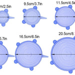 Tapa de silicona kit 6 unidades